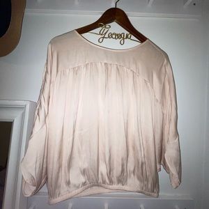 Express peach dress blouse